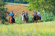 A cavallo nelle terre del Trasimeno